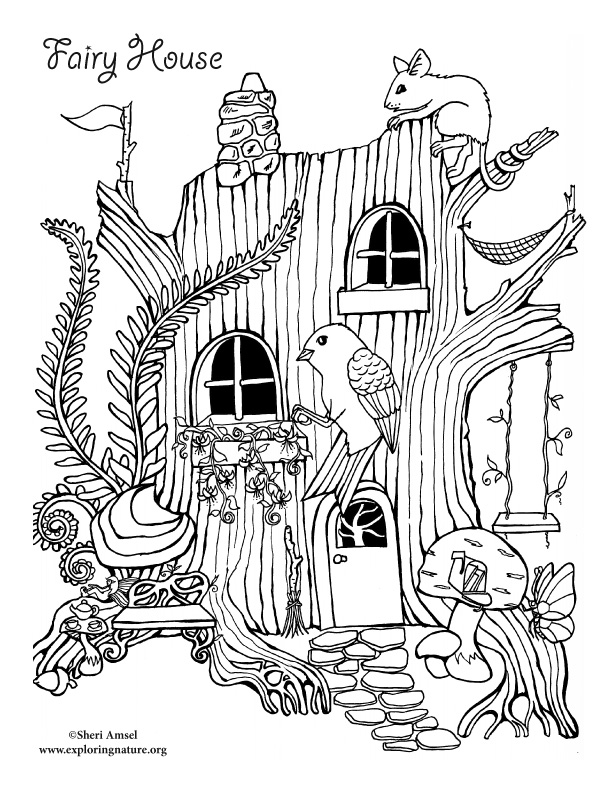 Download Fairy House - Coloring Nature