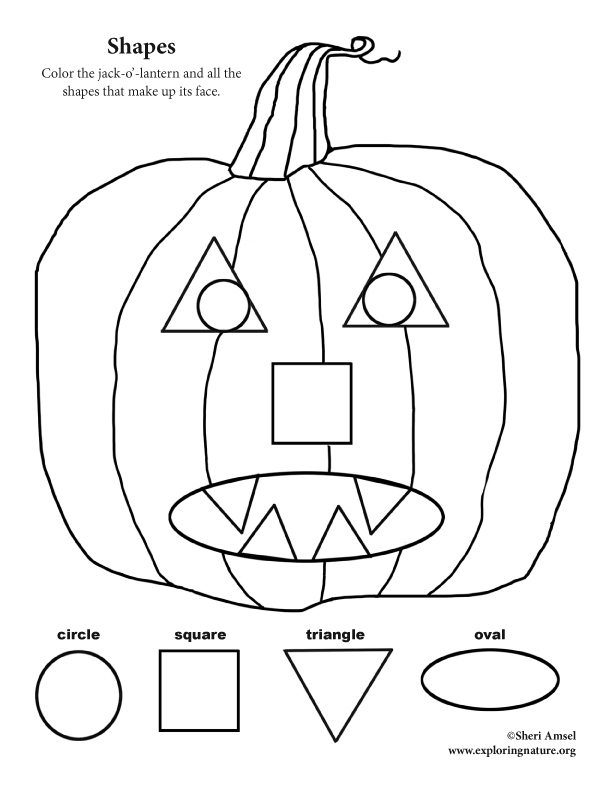 Shapes and Colors of Halloween – Coloring Nature